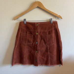 Corduroy Mini-Skirt
